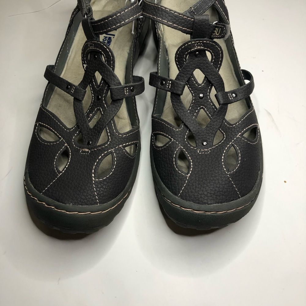 Jambu Memory Foam Size 8 M Sandal Gray Sydney - Picture 2 of 7